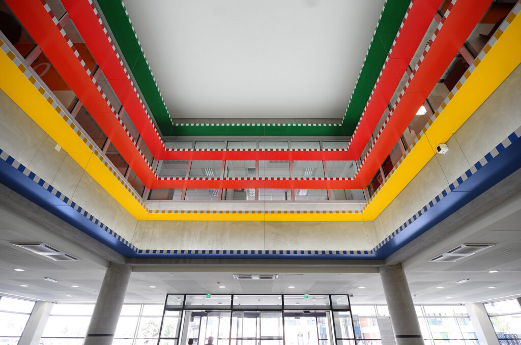 Œuvre d'art de Daniel Buren - CHU Purpan de Toulouse