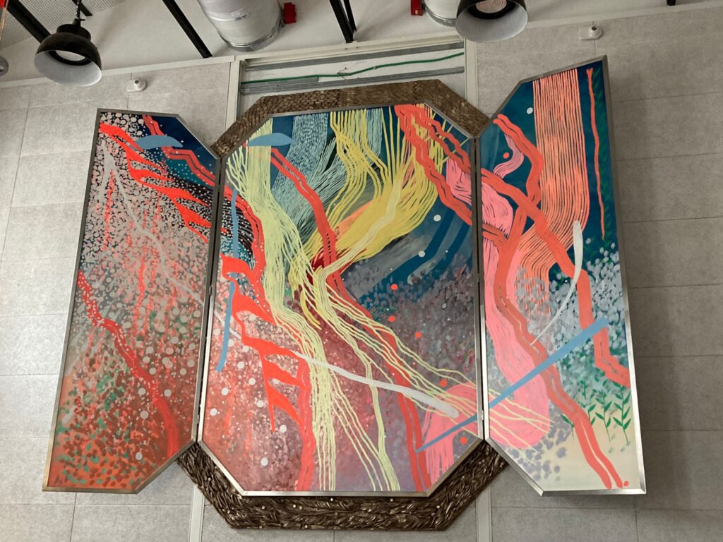 Fabrication de l'Œuvre d'art de l'artiste Jeremy Demester - Retable